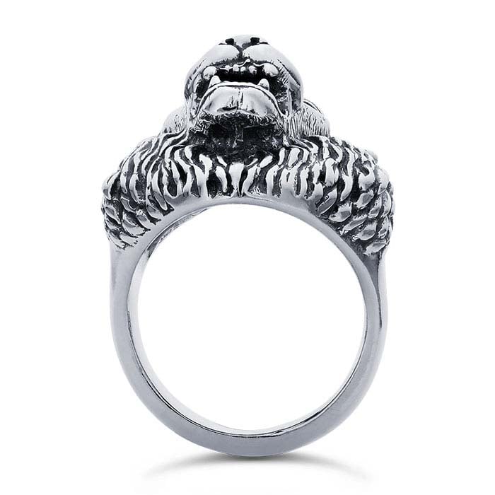 Sterling Silver Large Lion's Head Ring