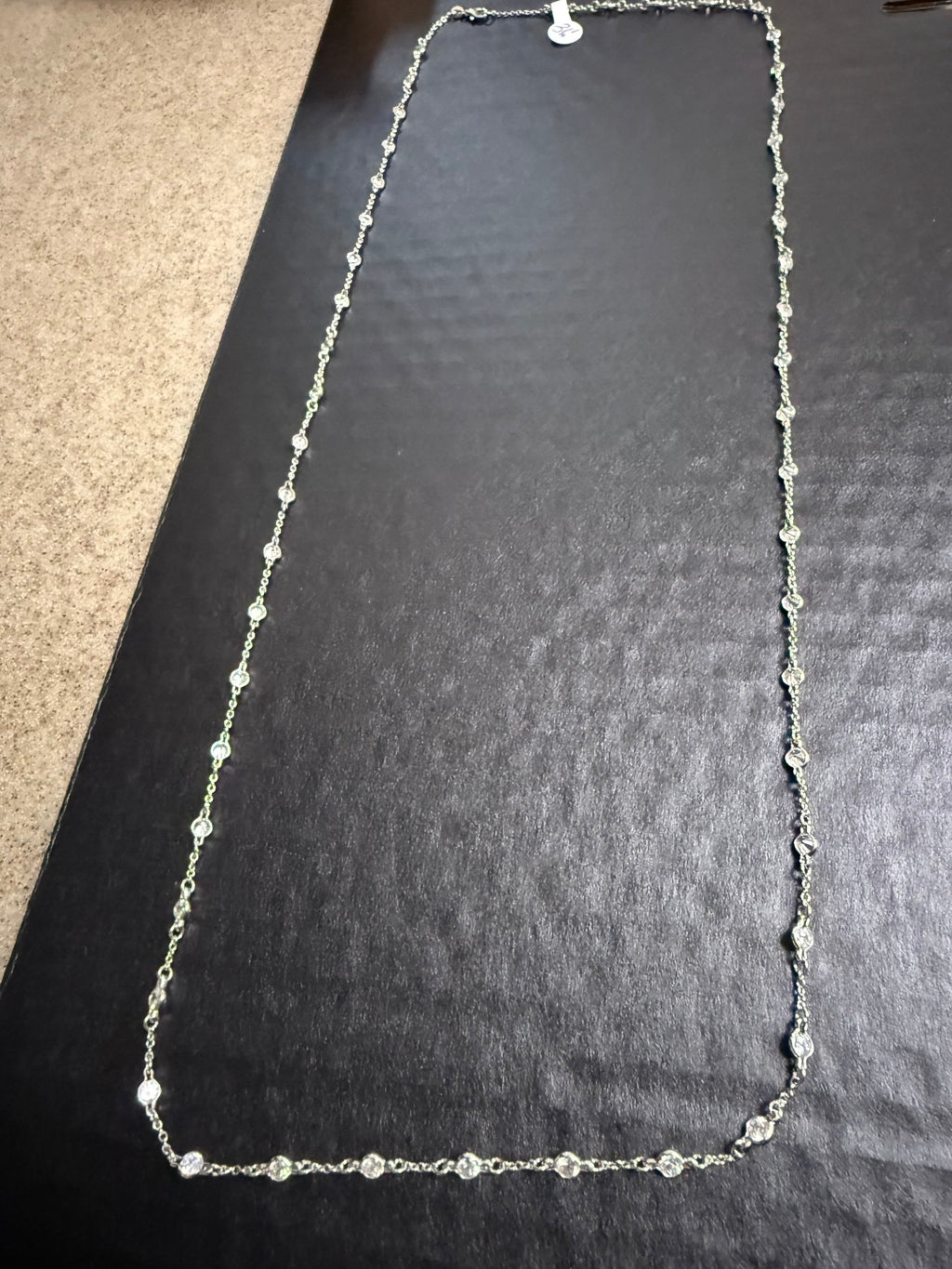 36-Inch Sterling Silver CZ by the Yard