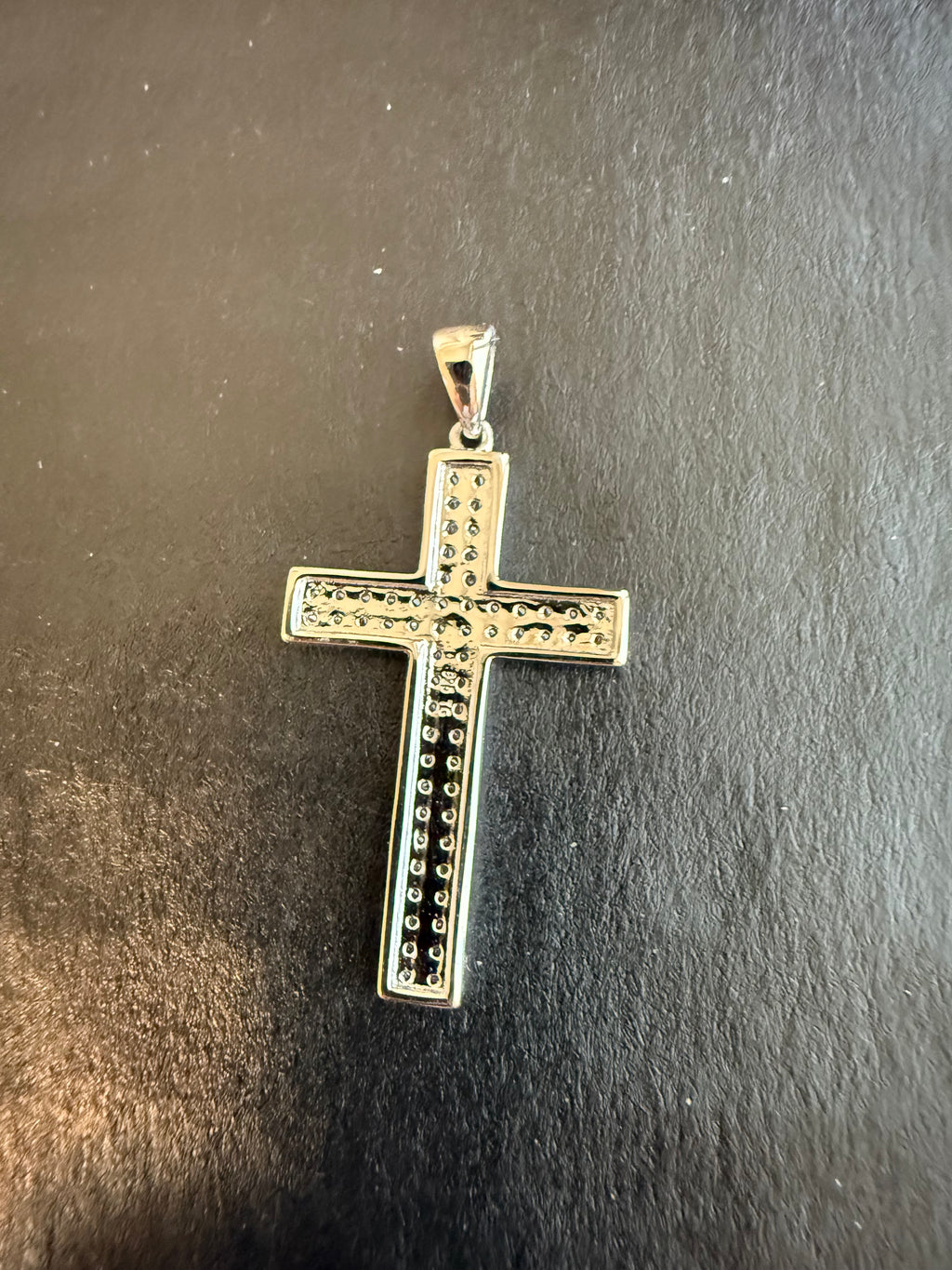 1.25" Sterling Silver CZ Cross Pendant SZP75