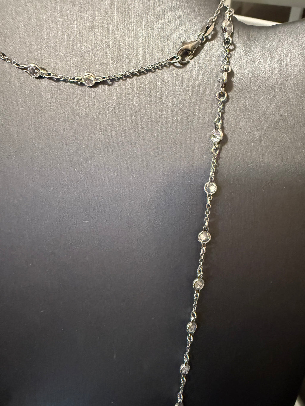 36-Inch Sterling Silver CZ by the Yard