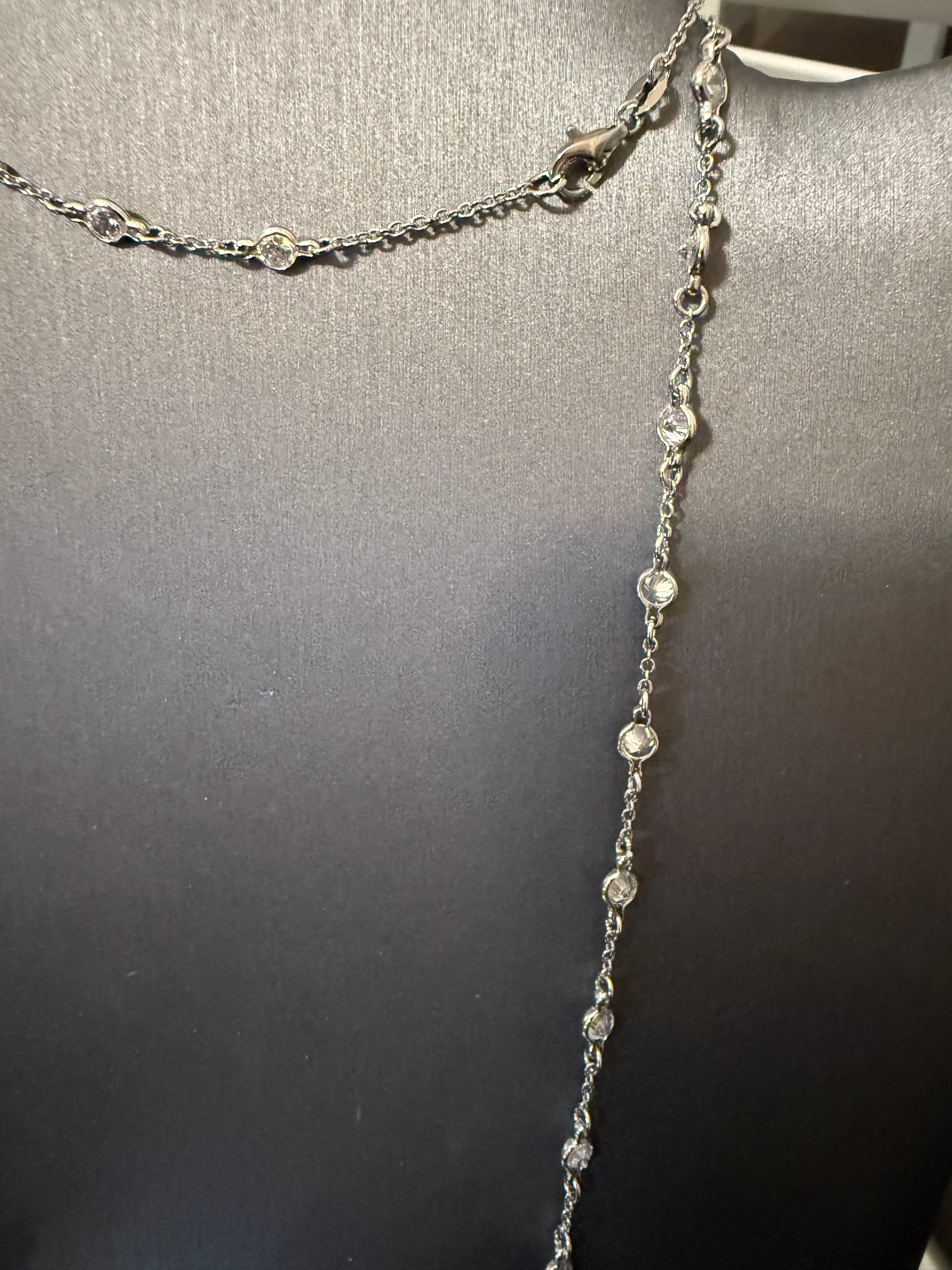 36-Inch Sterling Silver CZ by the Yard