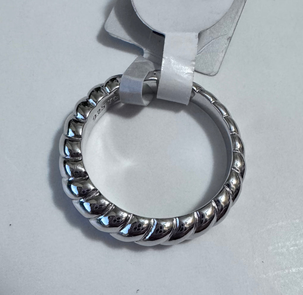 .925 Sterling Silver Cable Ring for Women