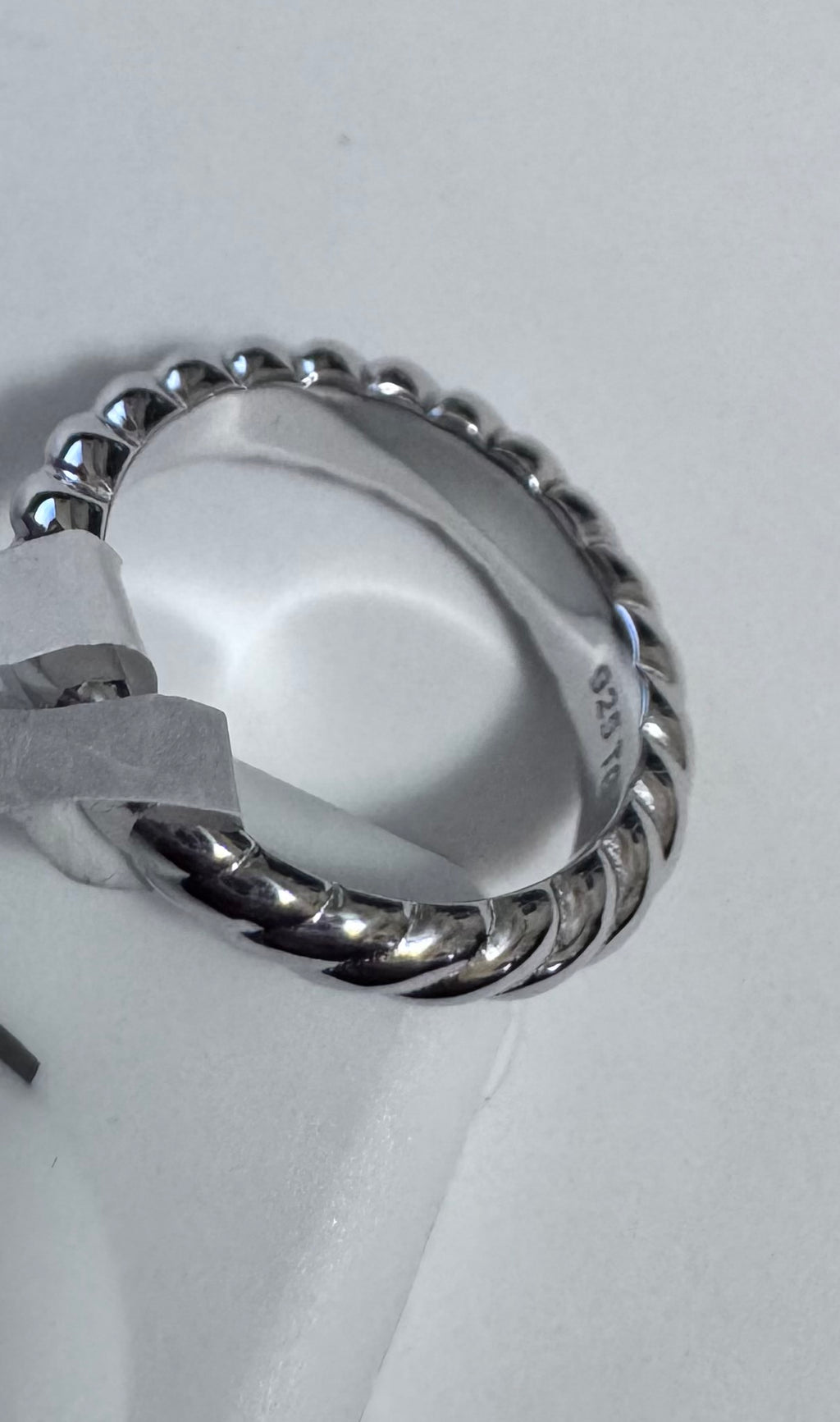 .925 Sterling Silver Cable Ring for Women