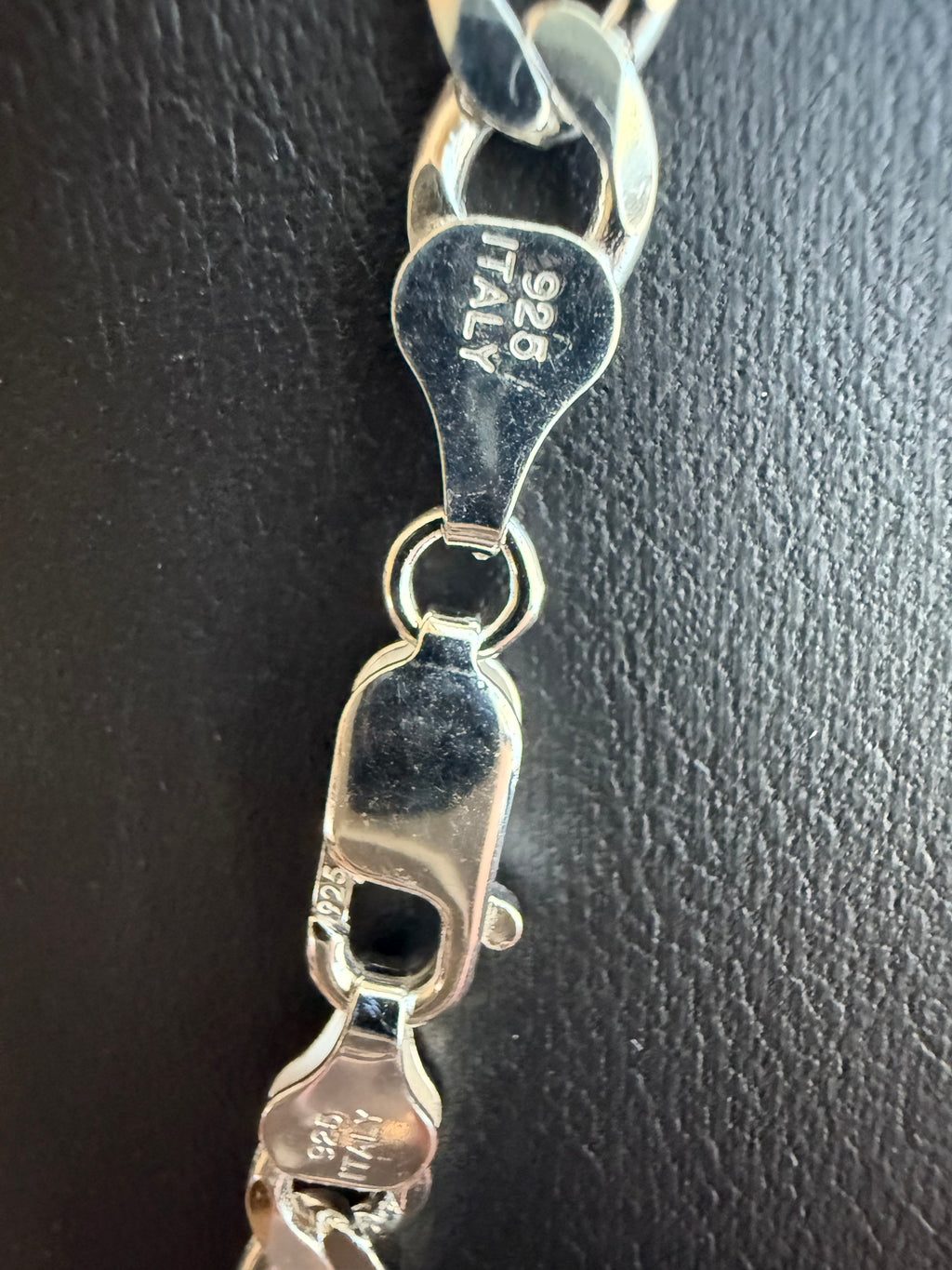 Sterling Silver Figaro 24" Chain for Men