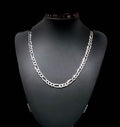 Sterling Silver Figaro 24" Chain for Men