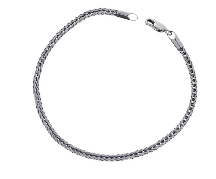7.5-inch Sterling Silver Fox Chain Bracelet
