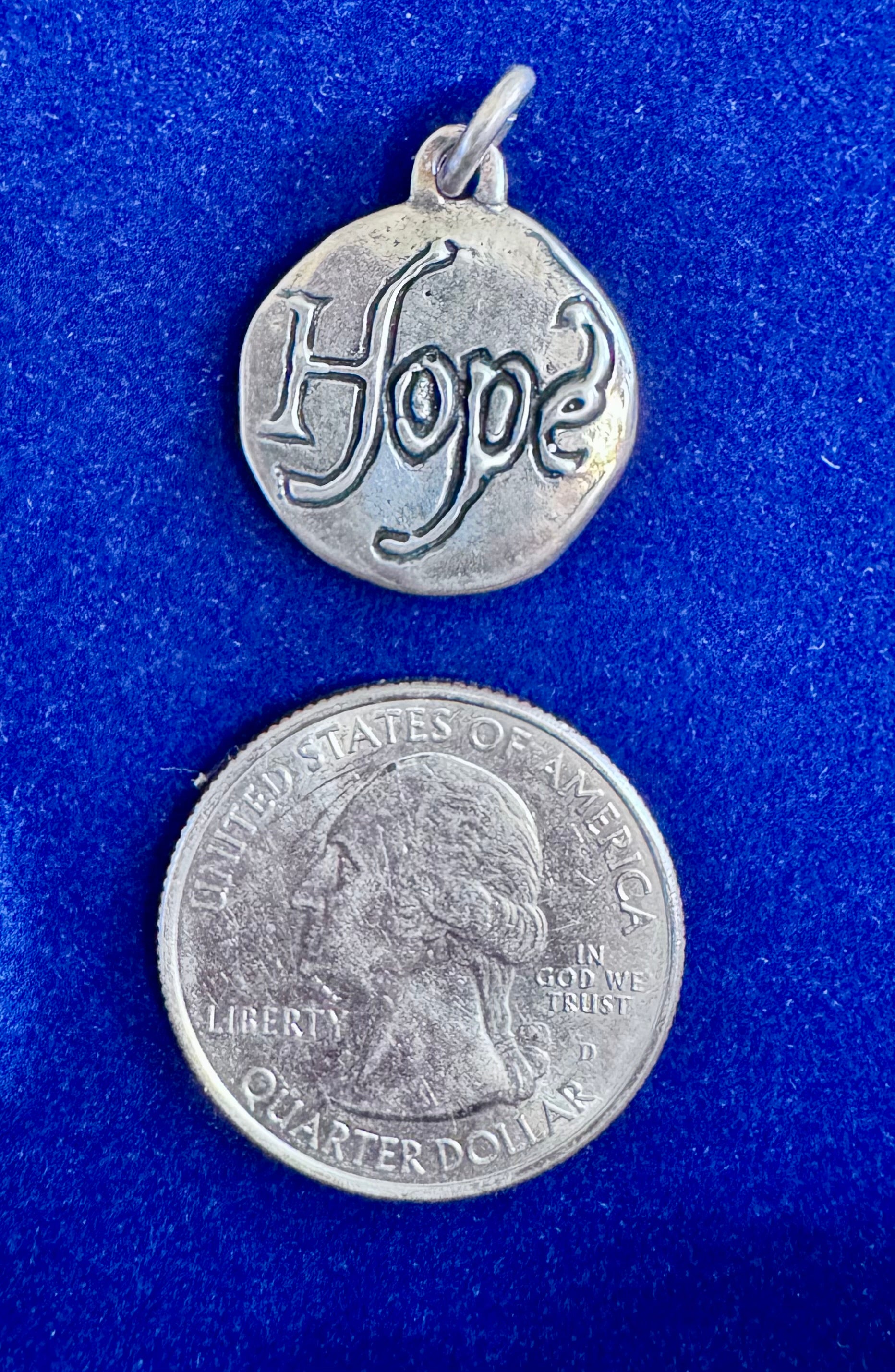 Sterling Silver Hope/Dove Pendant for Men and Women