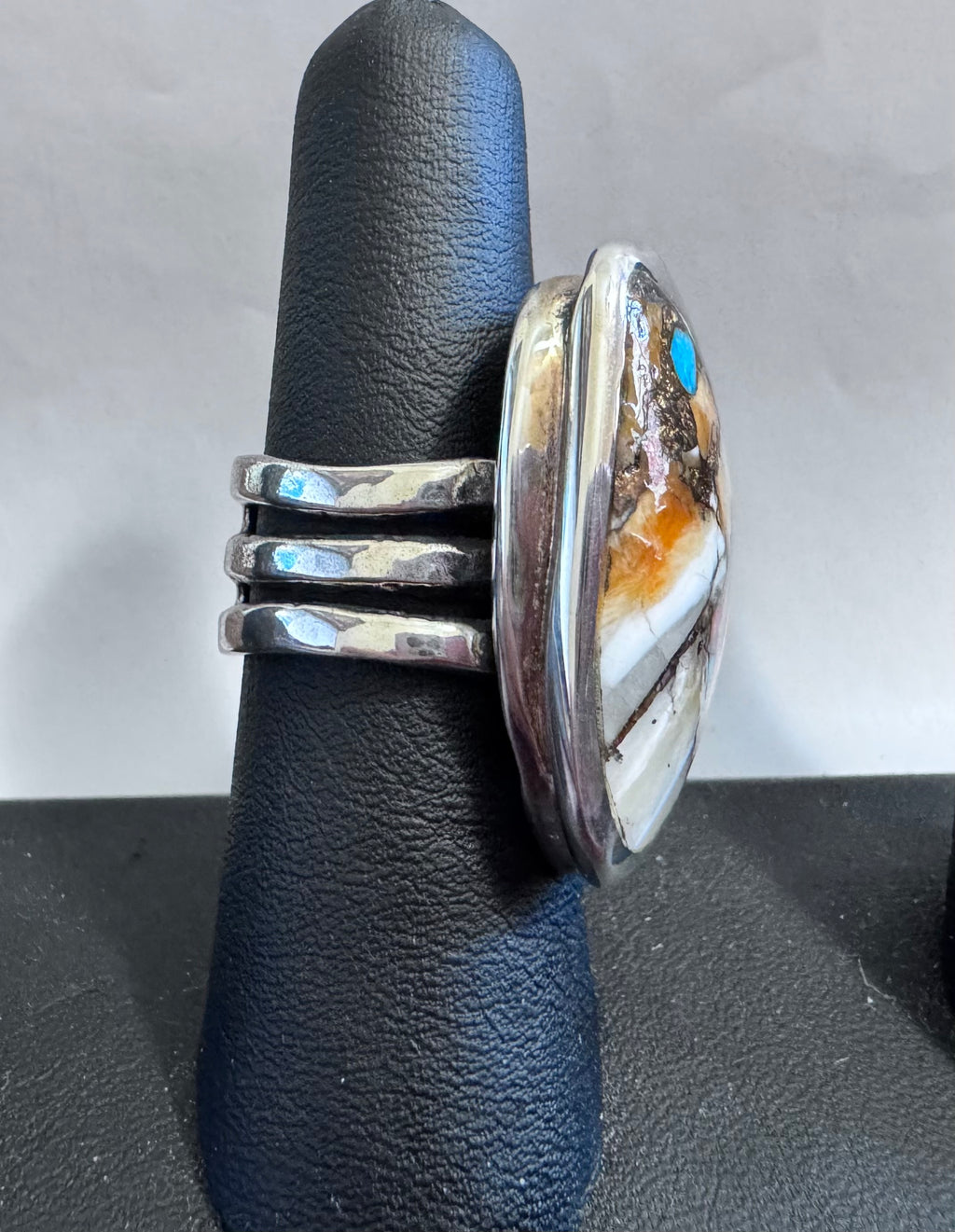 Sterling Silver Spiny Oyster Ring for Women