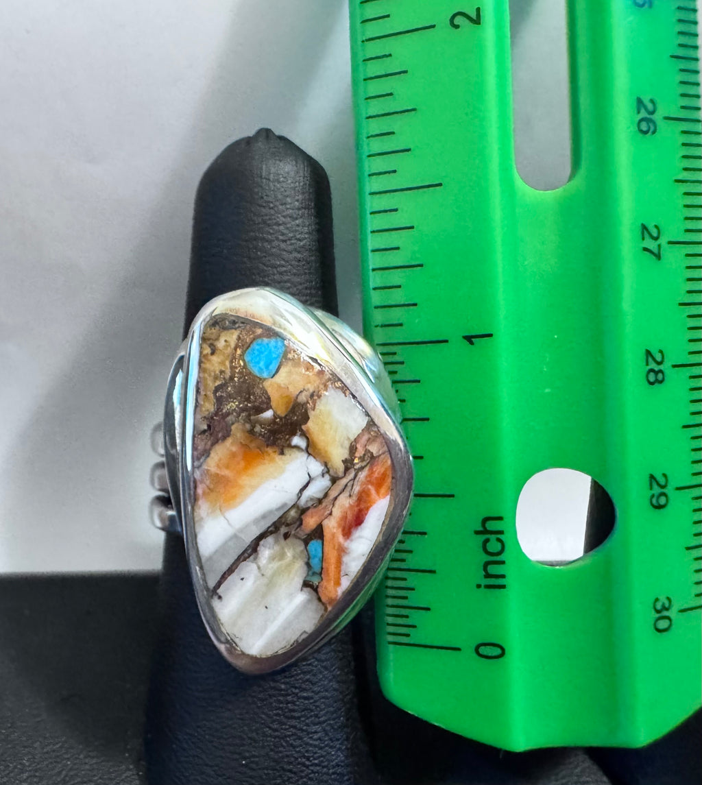 Sterling Silver Spiny Oyster Ring for Women