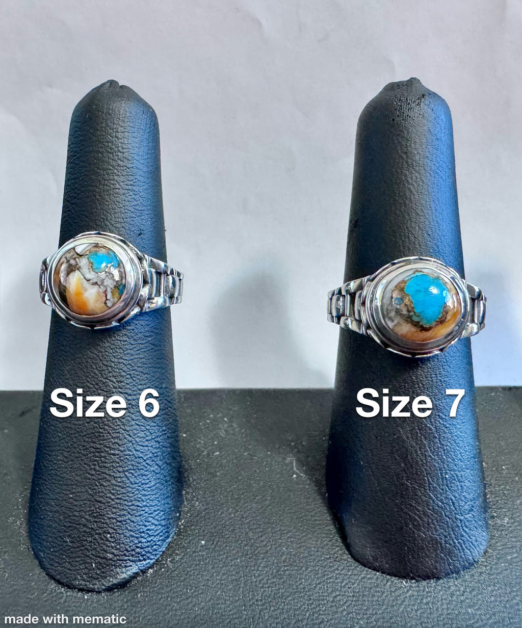 Sterling Silver Spiny Oyster Ring