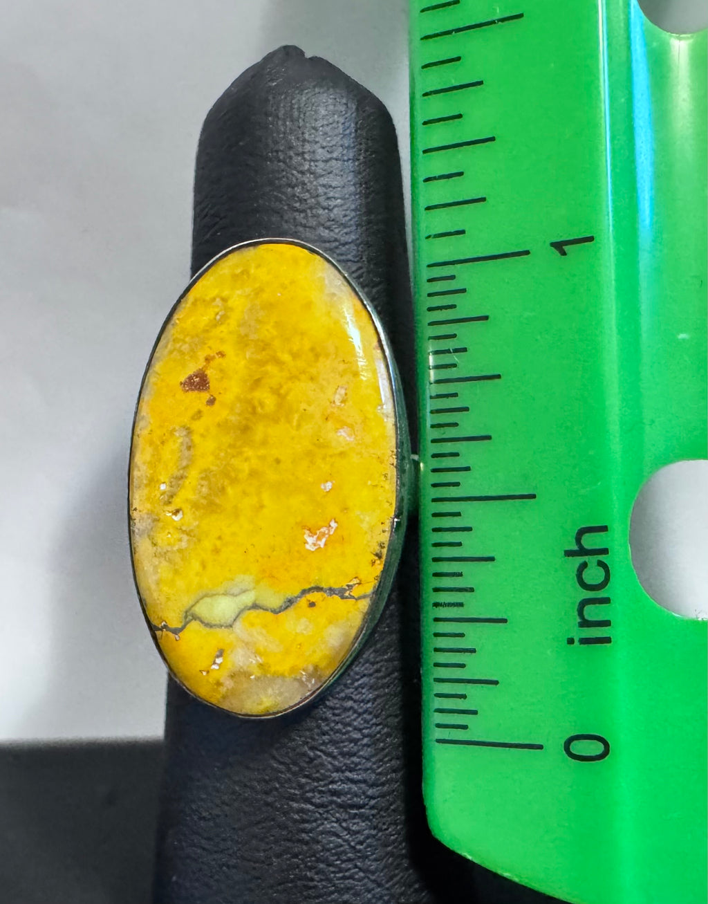 Sterling Silver Bezel Setting Bumblebee Jasper Ring