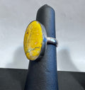Sterling Silver Bezel Setting Bumblebee Jasper Ring