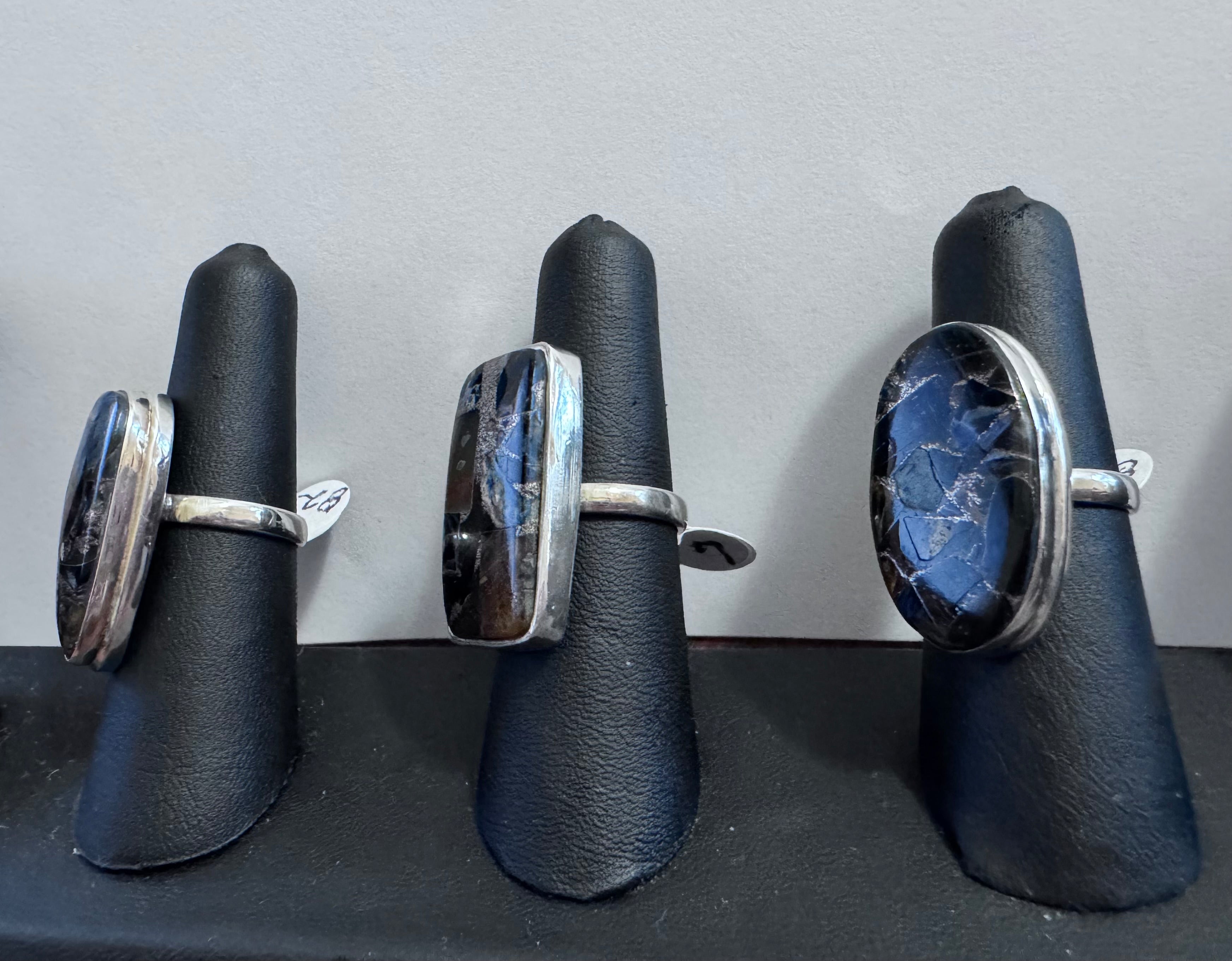 Size 7 Maligano Jasper and Sterling Silver Ring for Women