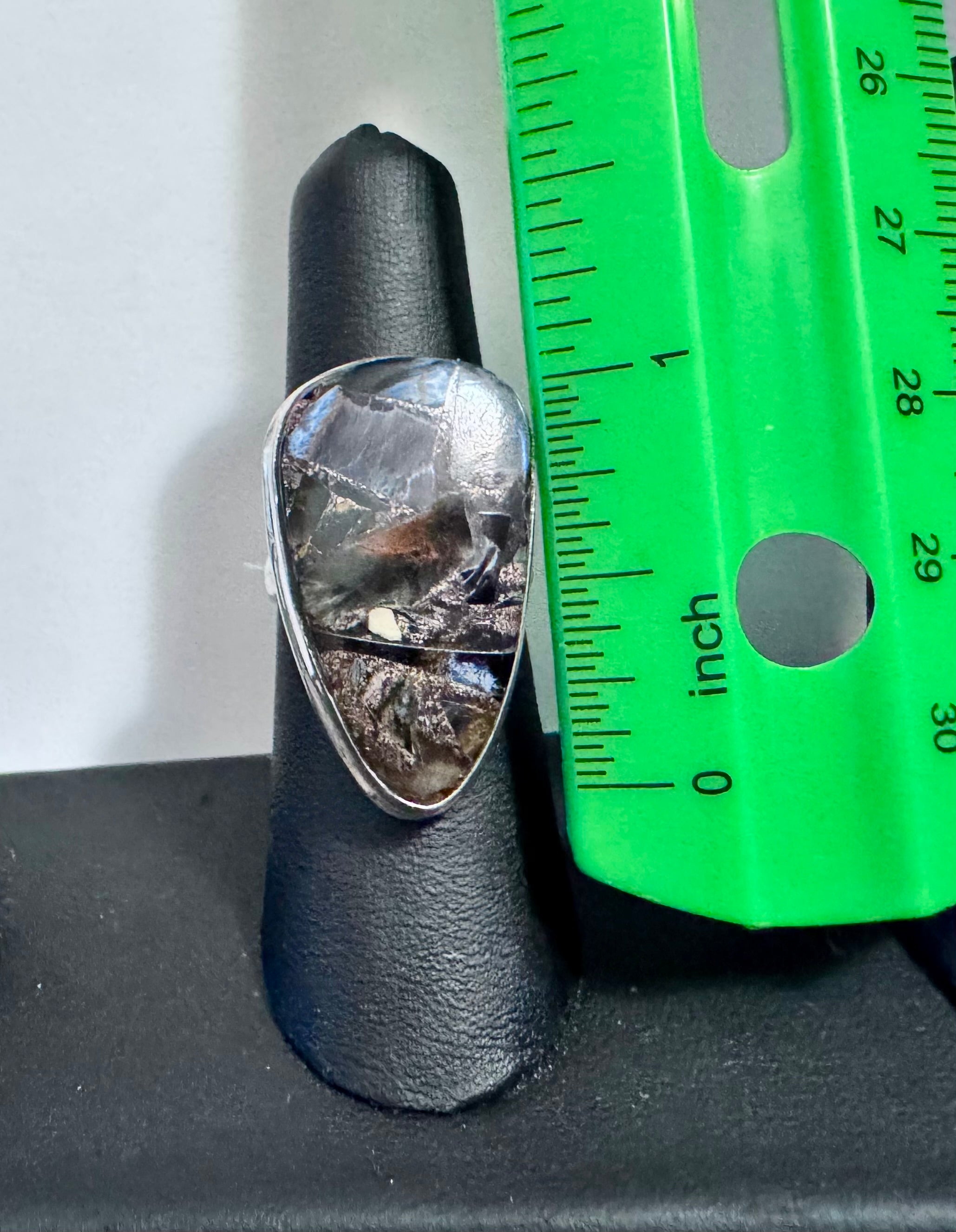 Size 7 Maligano Jasper and Sterling Silver Ring for Women