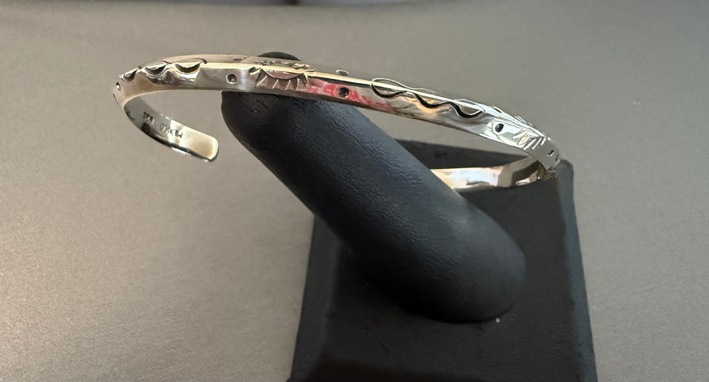 Native American Sterling Silver Navajo Cuff