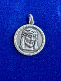 Sterling Silver Jesus Saves Pendant for Men and Women