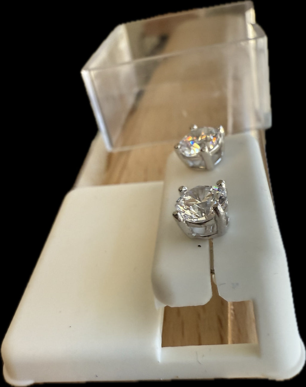 6mm Solitaire CZ Stud Earrings