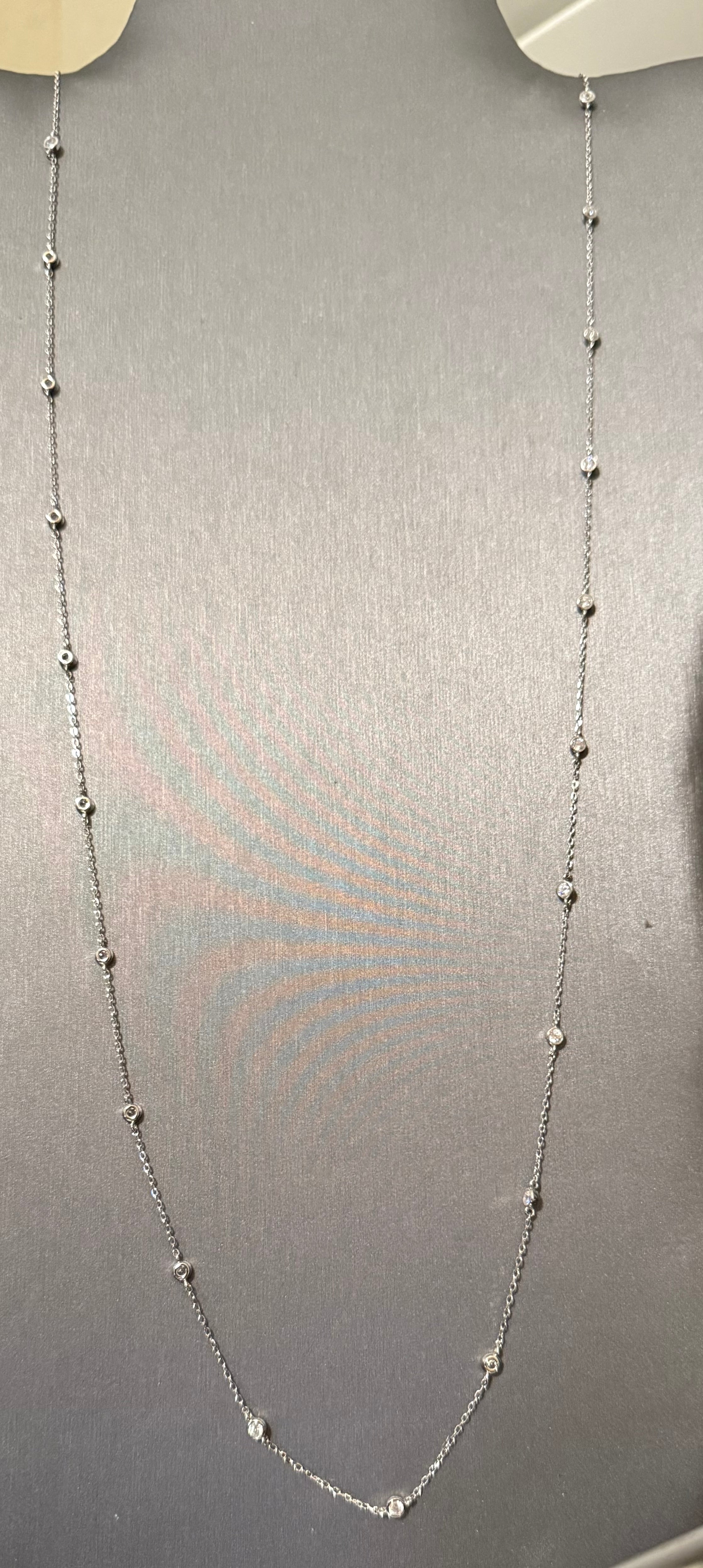 22" Sterling Silver CZ by the Yard