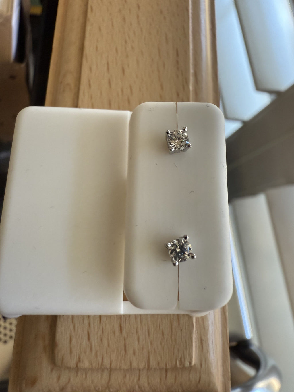 4mm Solitaire CZ Stud Earrings