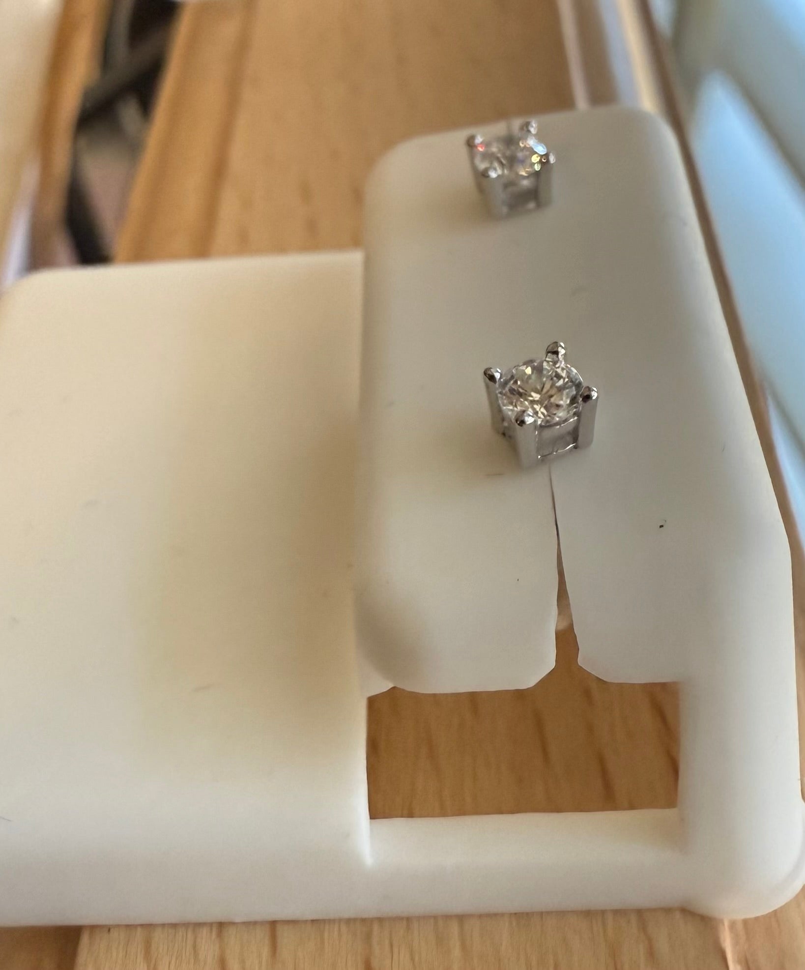 4mm Solitaire CZ Stud Earrings