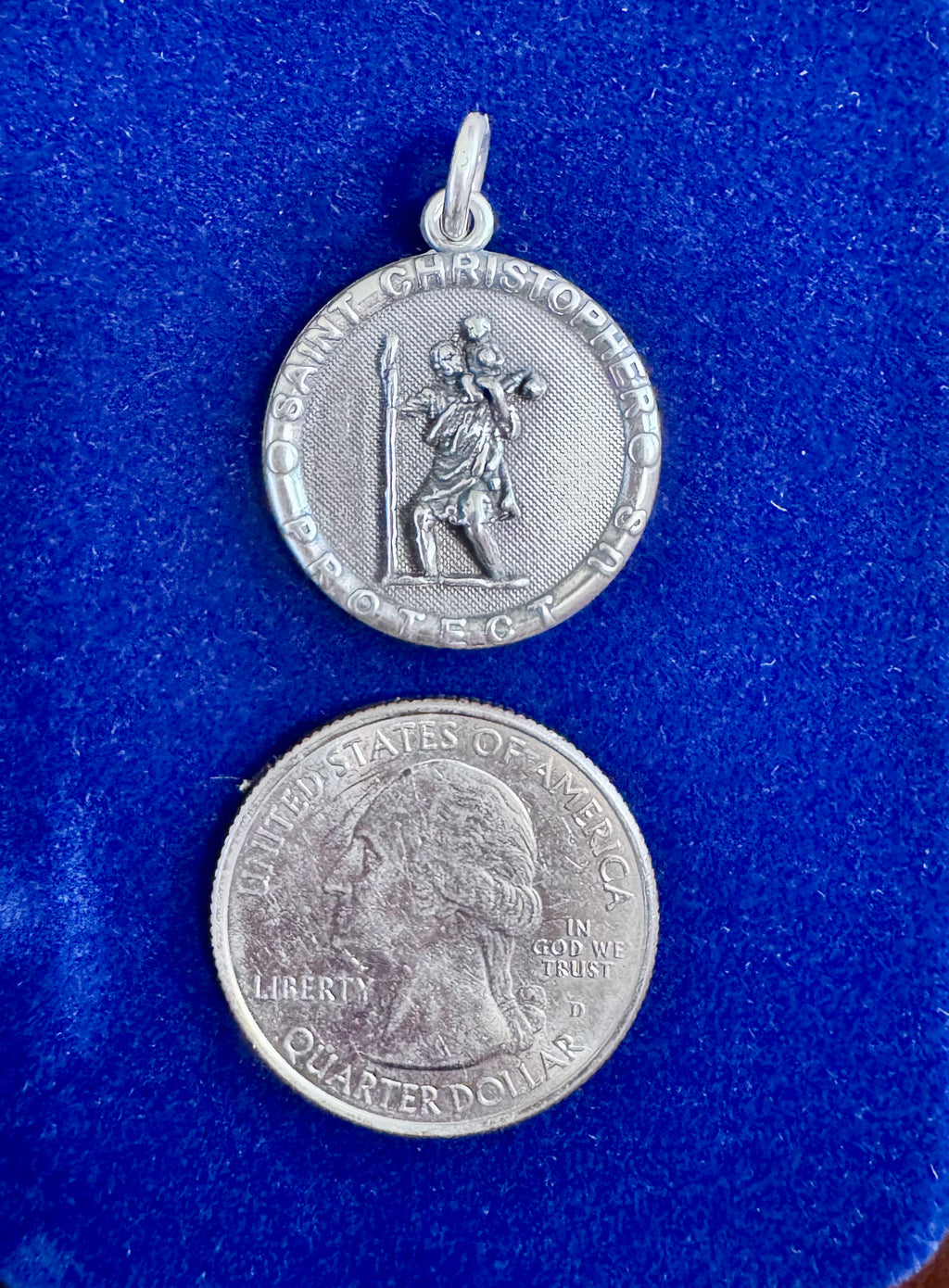 925 Sterling Silver St. Christopher Pendant for Men and Women